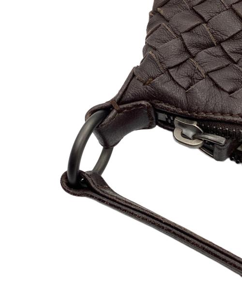 BOTTEGA VENETA（ボッテガベネタ）BOTTEGA VENETA (ボッテガベネタ) イントレチャートハンドバッグ ブラウンの古着・服飾アイテム