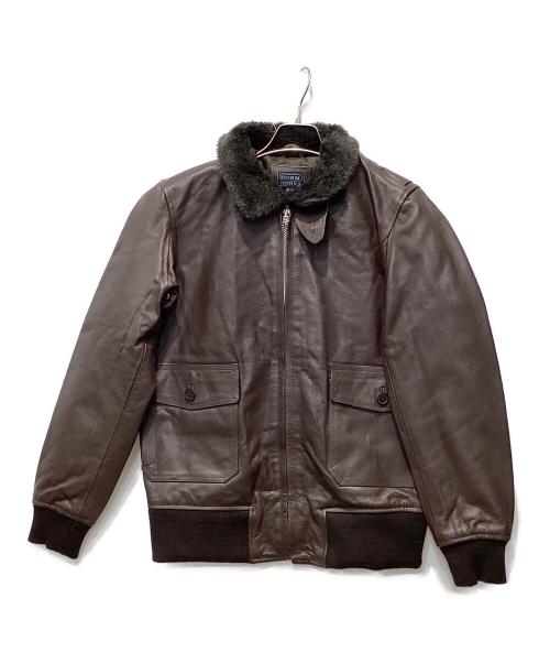 HORN WORKS（ホーンワークス）HORN WORKS (ホーンワークス) G-1 フライトジャケット ブラウン サイズ:LLの古着・服飾アイテム