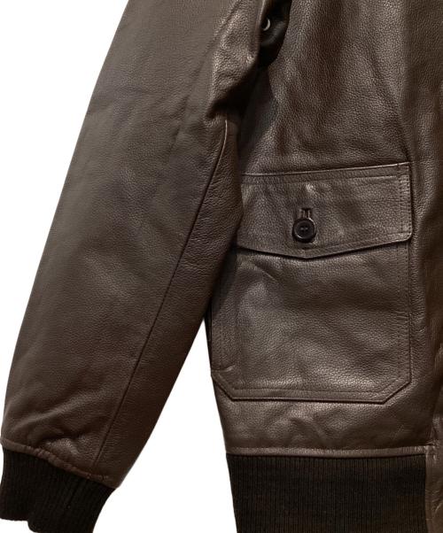 HORN WORKS（ホーンワークス）HORN WORKS (ホーンワークス) G-1 フライトジャケット ブラウン サイズ:LLの古着・服飾アイテム