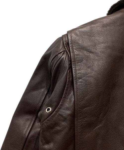HORN WORKS（ホーンワークス）HORN WORKS (ホーンワークス) G-1 フライトジャケット ブラウン サイズ:LLの古着・服飾アイテム
