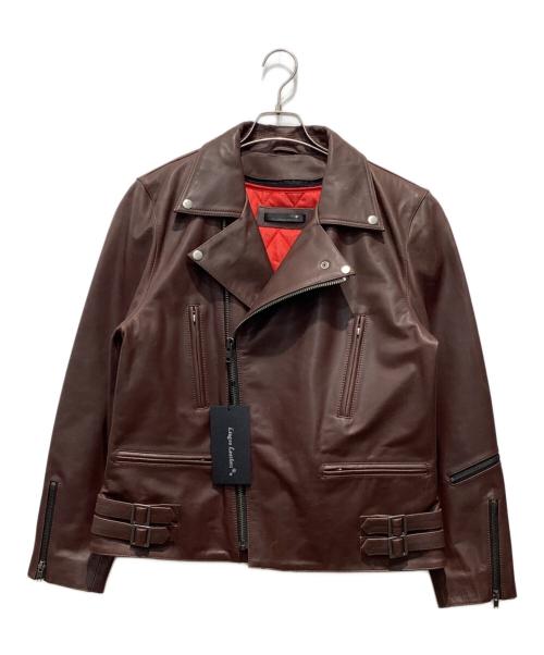 Liugoo Leathers（リューグーレザーズ）Liugoo Leathers (リューグーレザーズ) ダブルライダースジャケット ブラウン サイズ:LLの古着・服飾アイテム