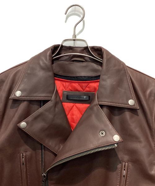 Liugoo Leathers（リューグーレザーズ）Liugoo Leathers (リューグーレザーズ) ダブルライダースジャケット ブラウン サイズ:LLの古着・服飾アイテム