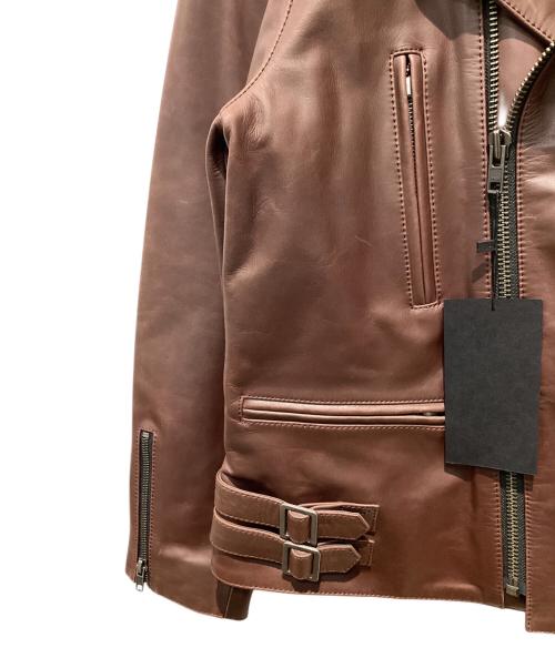Liugoo Leathers（リューグーレザーズ）Liugoo Leathers (リューグーレザーズ) ダブルライダースジャケット ブラウン サイズ:LLの古着・服飾アイテム