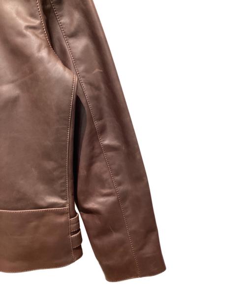 Liugoo Leathers（リューグーレザーズ）Liugoo Leathers (リューグーレザーズ) ダブルライダースジャケット ブラウン サイズ:LLの古着・服飾アイテム