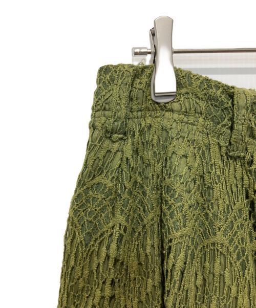 Leh（レー）Leh (レー) LACE BONDAGE CARGO PANTS グリーン サイズ:Sの古着・服飾アイテム