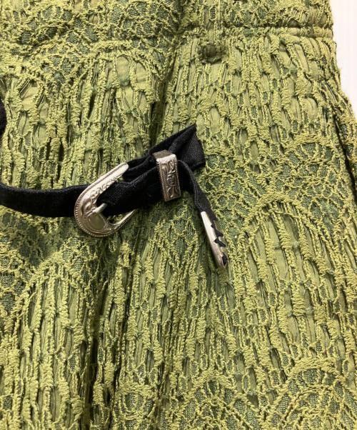 Leh（レー）Leh (レー) LACE BONDAGE CARGO PANTS グリーン サイズ:Sの古着・服飾アイテム