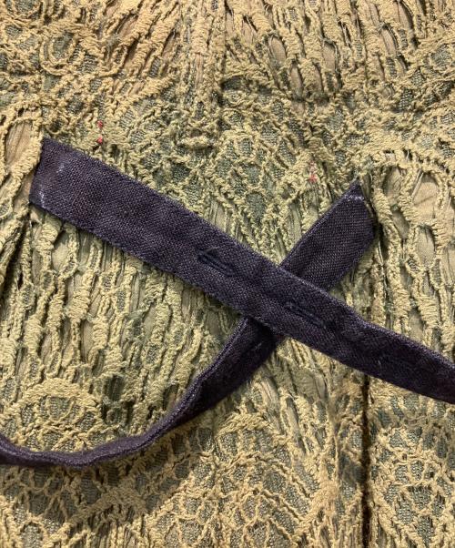 Leh（レー）Leh (レー) LACE BONDAGE CARGO PANTS グリーン サイズ:Sの古着・服飾アイテム