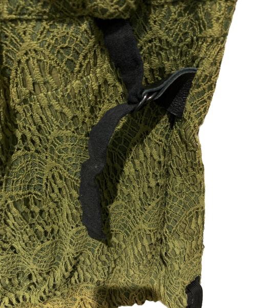 Leh（レー）Leh (レー) LACE BONDAGE CARGO PANTS グリーン サイズ:Sの古着・服飾アイテム