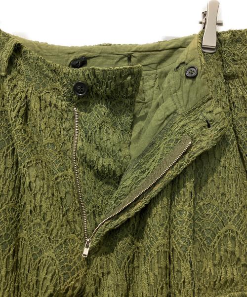 Leh（レー）Leh (レー) LACE BONDAGE CARGO PANTS グリーン サイズ:Sの古着・服飾アイテム