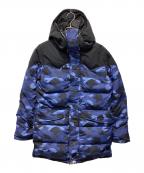 A BATHING APEアベイシングエイプ）の古着「hoodie long down jacket」｜ネイビー