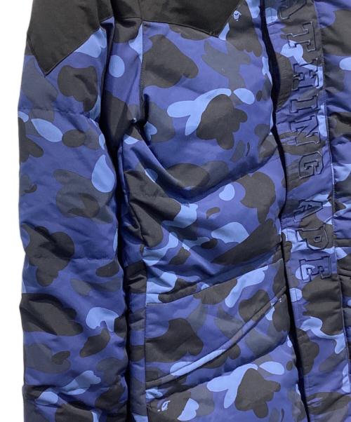 A BATHING APE（アベイシングエイプ）A BATHING APE (アベイシングエイプ) hoodie long down jacket ネイビー サイズ:Mの古着・服飾アイテム