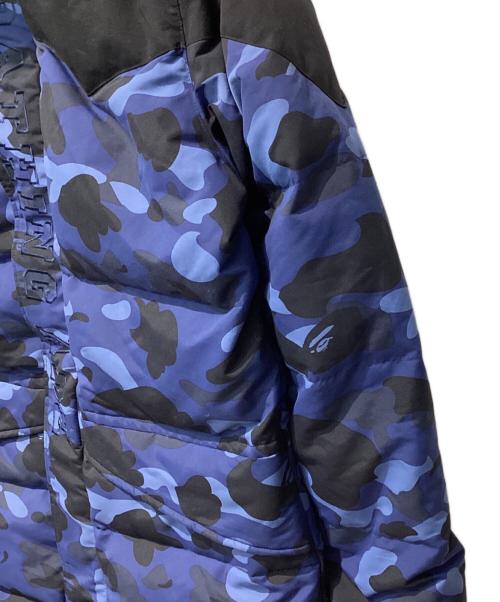 A BATHING APE（アベイシングエイプ）A BATHING APE (アベイシングエイプ) hoodie long down jacket ネイビー サイズ:Mの古着・服飾アイテム