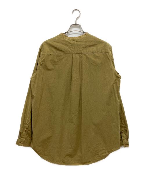 CASEY CASEY（ケーシーケーシー）CASEY CASEY (ケーシーケーシー) バンドカラーシャツ ベージュ サイズ:Mの古着・服飾アイテム
