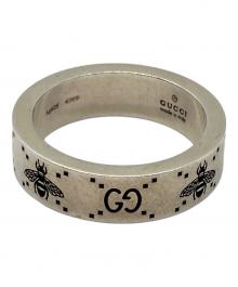 GUCCI（グッチ）の古着「GG＆ビー モチーフリング」｜シルバー