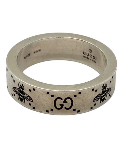 GUCCI（グッチ）GUCCI (グッチ) GG＆ビー モチーフリング シルバー サイズ:20の古着・服飾アイテム