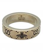 GUCCIグッチ）の古着「GG＆ビー モチーフリング」｜シルバー
