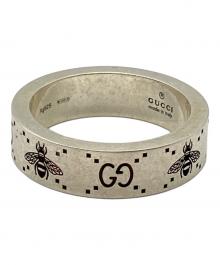 GUCCI（グッチ）の古着「GG＆ビー モチーフリング」｜シルバー