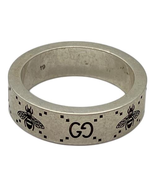 GUCCI（グッチ）GUCCI (グッチ) GG＆ビー モチーフリング シルバー サイズ:19の古着・服飾アイテム