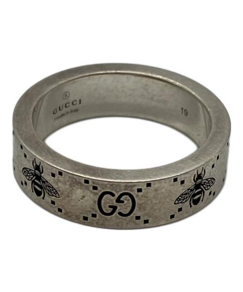 GUCCI（グッチ）GUCCI (グッチ) GG＆ビー モチーフリング シルバー サイズ:19の古着・服飾アイテム
