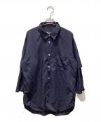 COMME des GARCONS HOMME DEUXコムデギャルソン オム ドゥ）の古着「レイヤードシャツ」｜ネイビー