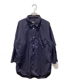 COMME des GARCONS HOMME DEUX（コムデギャルソン オム ドゥ）の古着「レイヤードシャツ」｜ネイビー