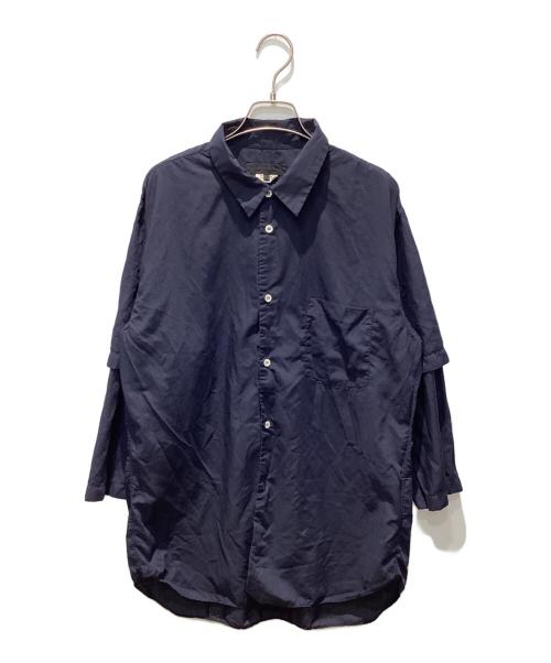 COMME des GARCONS HOMME DEUX（コムデギャルソン オム ドゥ）COMME des GARCONS HOMME DEUX (コムデギャルソン オム ドゥ) レイヤードシャツ ネイビー サイズ:Lの古着・服飾アイテム