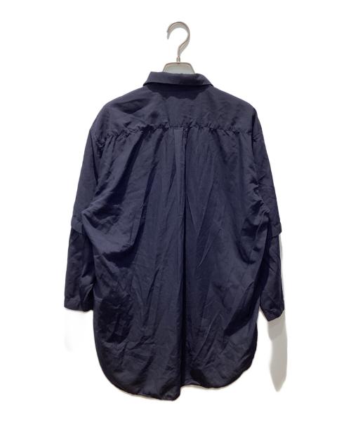 COMME des GARCONS HOMME DEUX（コムデギャルソン オム ドゥ）COMME des GARCONS HOMME DEUX (コムデギャルソン オム ドゥ) レイヤードシャツ ネイビー サイズ:Lの古着・服飾アイテム