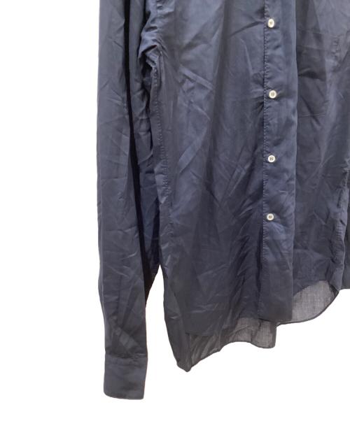 COMME des GARCONS HOMME DEUX（コムデギャルソン オム ドゥ）COMME des GARCONS HOMME DEUX (コムデギャルソン オム ドゥ) エステルブロード 製品加工シャツ ネイビー サイズ:Lの古着・服飾アイテム