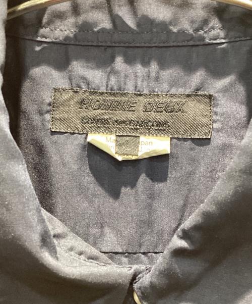 COMME des GARCONS HOMME DEUX（コムデギャルソン オム ドゥ）COMME des GARCONS HOMME DEUX (コムデギャルソン オム ドゥ) エステルブロード 製品加工シャツ ネイビー サイズ:Lの古着・服飾アイテム