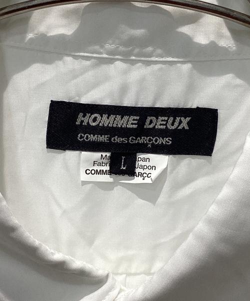 COMME des GARCONS HOMME DEUX（コムデギャルソン オム ドゥ）COMME des GARCONS HOMME DEUX (コムデギャルソン オム ドゥ) エステルブロードシャツ ホワイト サイズ:Lの古着・服飾アイテム