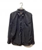 COMME des GARCONS HOMME DEUXコムデギャルソン オム ドゥ）の古着「エステルブロード 製品加工シャツ」｜ブラック
