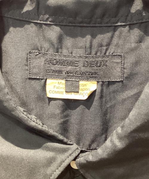 COMME des GARCONS HOMME DEUX（コムデギャルソン オム ドゥ）COMME des GARCONS HOMME DEUX (コムデギャルソン オム ドゥ) エステルブロード 製品加工シャツ ブラック サイズ:Lの古着・服飾アイテム