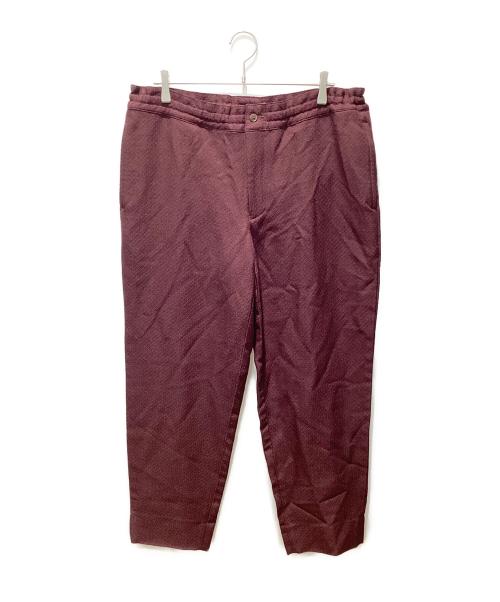 COMME des GARCONS HOMME DEUX（コムデギャルソン オム ドゥ）COMME des GARCONS HOMME DEUX (コムデギャルソン オム ドゥ) ポリ縮絨イージーパンツ ブラウン サイズ:Lの古着・服飾アイテム