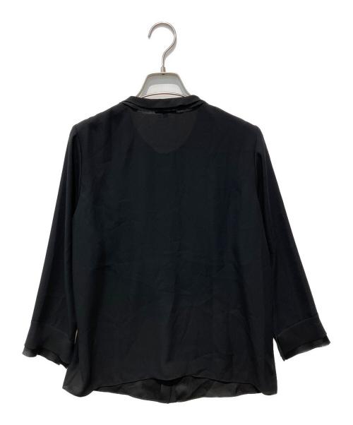 LANVIN COLLECTION（ランバンコレクション）LANVIN COLLECTION (ランバンコレクション) シフォンブラウス ブラック サイズ:３８の古着・服飾アイテム