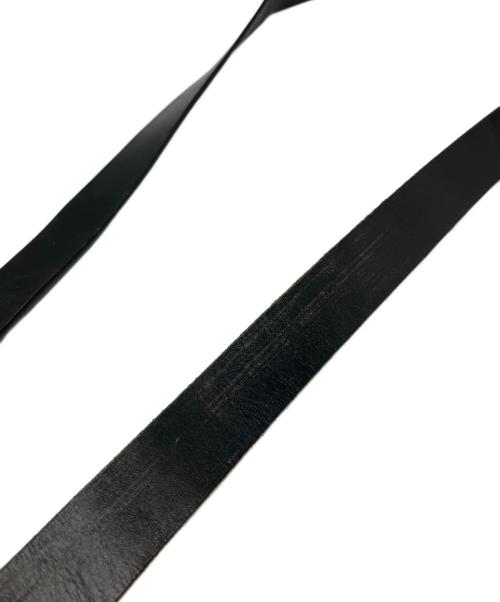CHALLENGER（チャレンジャー）CHALLENGER (チャレンジャー) LEATHER BELT ブラックの古着・服飾アイテム