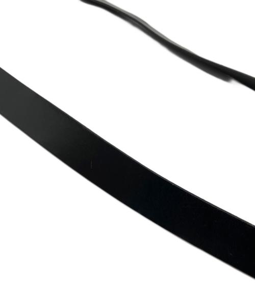 CHALLENGER（チャレンジャー）CHALLENGER (チャレンジャー) LEATHER BELT ブラックの古着・服飾アイテム