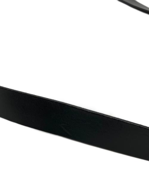 CHALLENGER（チャレンジャー）CHALLENGER (チャレンジャー) LEATHER BELT ブラックの古着・服飾アイテム