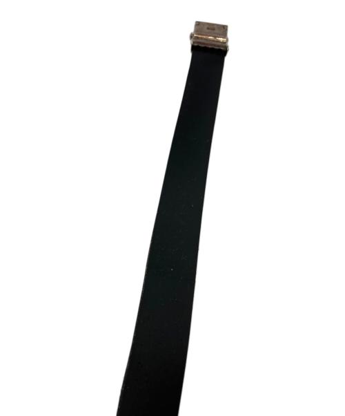 CHALLENGER（チャレンジャー）CHALLENGER (チャレンジャー) LEATHER BELT ブラックの古着・服飾アイテム