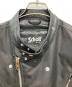 中古・古着 Schott (ショット) ダブル ブレスト ジャケット for RIDING ブラック サイズ:XL：10000円