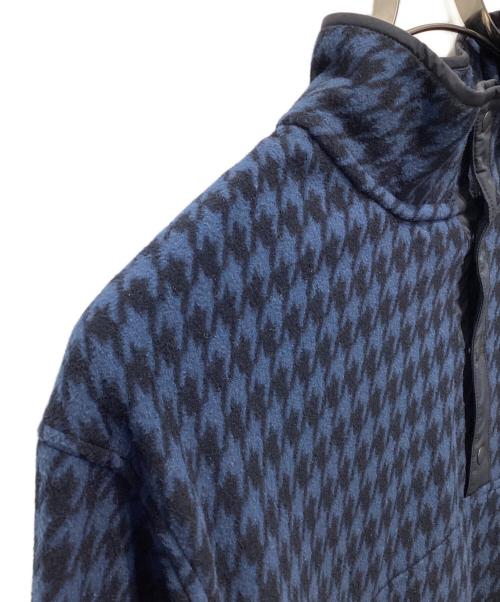 everyone（エブリワン）everyone (エブリワン) houndstooth snap pullover ネイビー サイズ:XLの古着・服飾アイテム