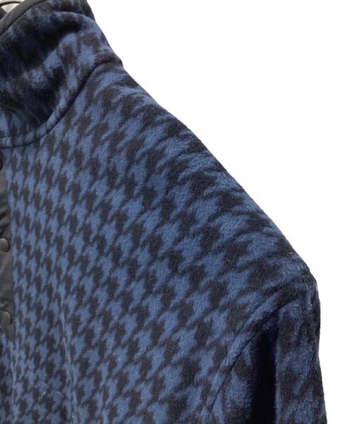 everyone（エブリワン）everyone (エブリワン) houndstooth snap pullover ネイビー サイズ:XLの古着・服飾アイテム