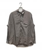 nanamicaナナミカ）の古着「Regular Collar Wind Shirt」｜ブラウン