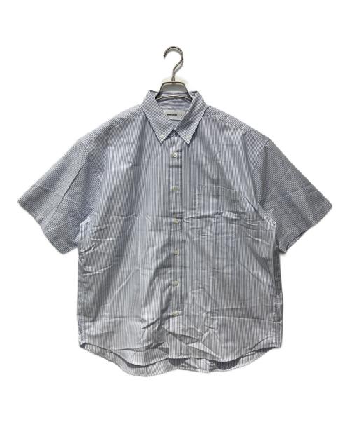 everyone（エブリワン）everyone (エブリワン) ストライプシャツ ブルー サイズ:XLの古着・服飾アイテム