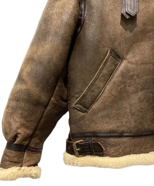 AVIREX（アヴィレックス）AVIREX (アヴィレックス) B-3 ムートンジャケット ブラウン サイズ:40の古着・服飾アイテム