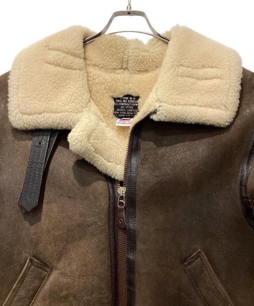 AVIREX（アヴィレックス）AVIREX (アヴィレックス) B-3 ムートンジャケット ブラウン サイズ:40の古着・服飾アイテム