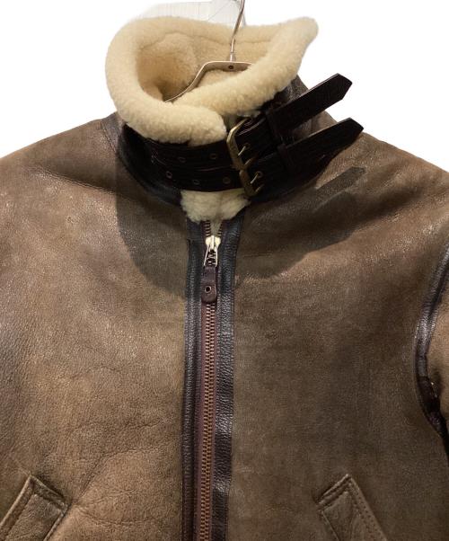 AVIREX（アヴィレックス）AVIREX (アヴィレックス) B-3 ムートンジャケット ブラウン サイズ:40の古着・服飾アイテム