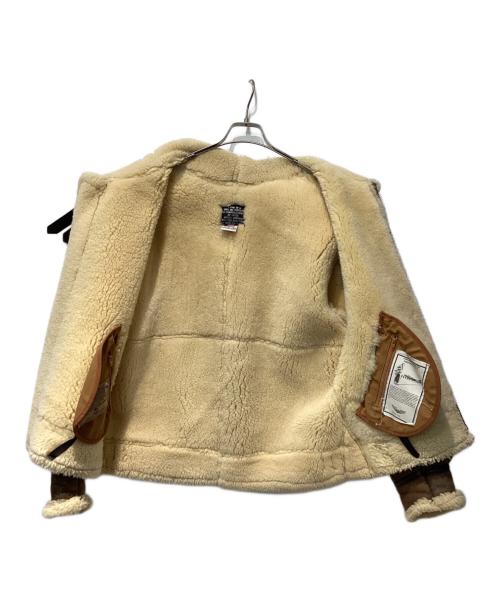 AVIREX（アヴィレックス）AVIREX (アヴィレックス) B-3 ムートンジャケット ブラウン サイズ:40の古着・服飾アイテム