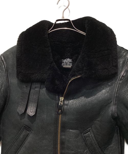 AVIREX（アヴィレックス）AVIREX (アヴィレックス) B-3 ムートンジャケット ブラック サイズ:38の古着・服飾アイテム
