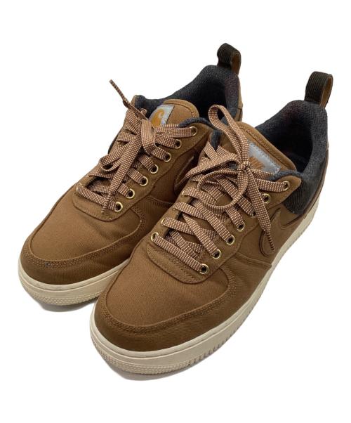 NIKE（ナイキ）NIKE (ナイキ) Carhartt WIP (カーハート ワーク イン プログレス) AIR FORCE 1 07 PRM WIP ブラウン サイズ:28.5の古着・服飾アイテム