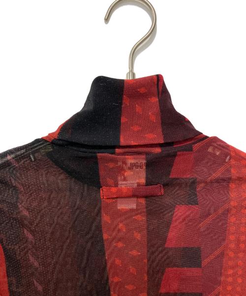 Jean Paul GAULTIER（ジャンポールゴルチェ）Jean Paul GAULTIER (ジャンポールゴルチェ) 総柄パワーネット ブラック×レッド サイズ:40の古着・服飾アイテム